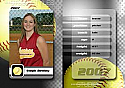 Softball Trading Card