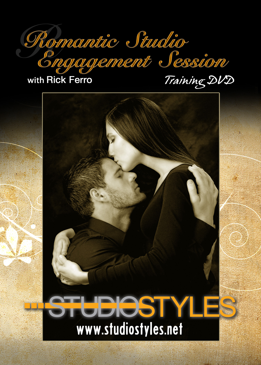 Romantic Studio Engagement Session DVD Cover