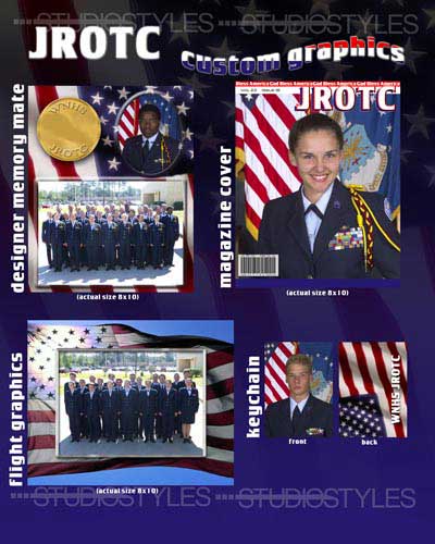 School P.O.S. Display Board-Blue J.R.O.T.C. Composite. 