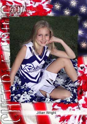 Cheerleading Designer Magnet