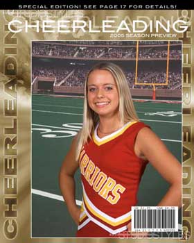 School Cheerleading Magazine Cover