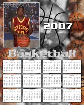 Basketball Calendar 