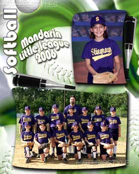 Softball Designer Memory Mate