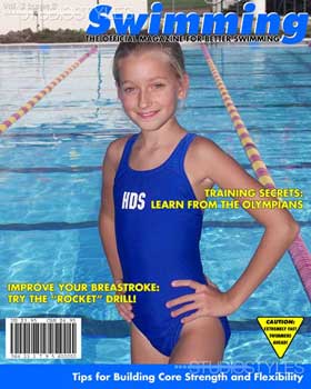 Swimming Magazine Cover 