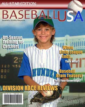 Baseball Magazine Cover 