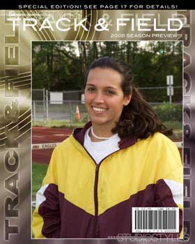 School Track &amp; Field Magazine Cover