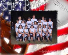Softball Team Graphic