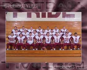 School Football Team Graphic