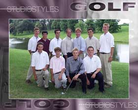 School Golf Team Graphic