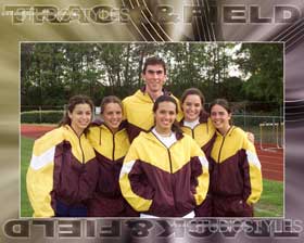 School Track &amp; Field Team Graphic