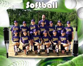 Softball Team Graphic