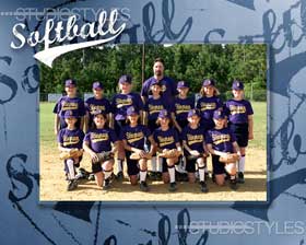 Softball Team Graphic