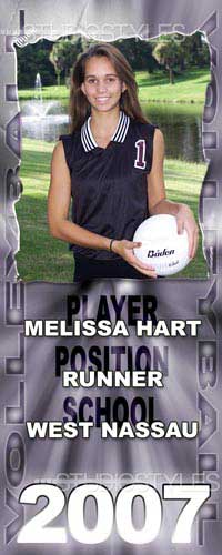 School Volleyball Locker Poster
