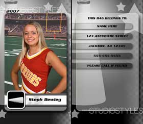 Cheerleading Bag Tag 