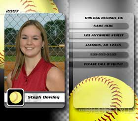 Softball Bag Tag 