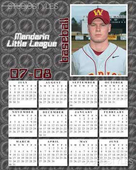 Baseball Calendar 