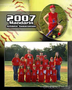 Softball Designer Memory Mate