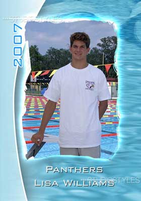 Swimming Designer Magnet