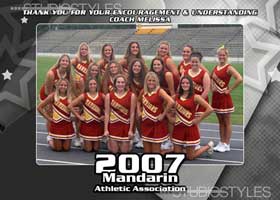 Cheerleading Sponsor/Coach Plaque 