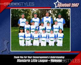 Baseball Sponsor/Coach Plaque 