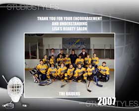 Hockey Sponsor/Coach Plaque