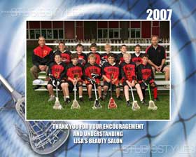 Lacrosse Sponsor/Coach Plaque