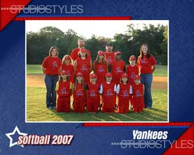 Softball Team Graphic