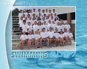 Swimming Team Graphic