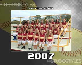 Softball Team Graphic 