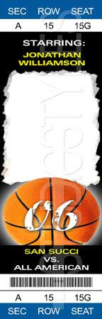 Basketball Game Ticket 