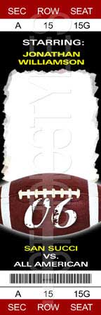 Football Game Ticket  