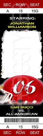 Football Game Ticket