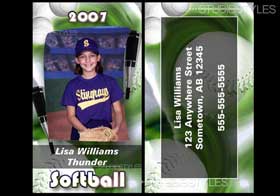 Softball Bag Tag