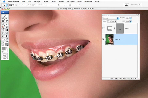 Removing Braces in Photoshop