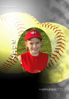 Softball Button