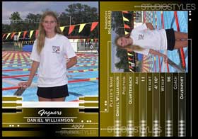 Swimming Trading Card