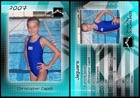 Swimming Trading Card 