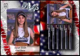 Softball Trading Card