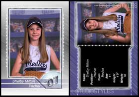 Softball Trading Card