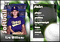 Softball Trading Card